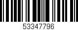 Código de barras (EAN, GTIN, SKU, ISBN): '53347796'