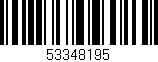Código de barras (EAN, GTIN, SKU, ISBN): '53348195'