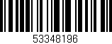 Código de barras (EAN, GTIN, SKU, ISBN): '53348196'