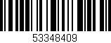 Código de barras (EAN, GTIN, SKU, ISBN): '53348409'