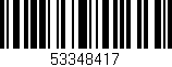 Código de barras (EAN, GTIN, SKU, ISBN): '53348417'