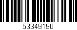 Código de barras (EAN, GTIN, SKU, ISBN): '53349190'