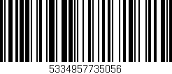 Código de barras (EAN, GTIN, SKU, ISBN): '5334957735056'