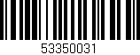 Código de barras (EAN, GTIN, SKU, ISBN): '53350031'
