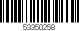 Código de barras (EAN, GTIN, SKU, ISBN): '53350258'