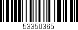 Código de barras (EAN, GTIN, SKU, ISBN): '53350365'
