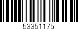 Código de barras (EAN, GTIN, SKU, ISBN): '53351175'