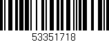 Código de barras (EAN, GTIN, SKU, ISBN): '53351718'