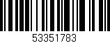 Código de barras (EAN, GTIN, SKU, ISBN): '53351783'