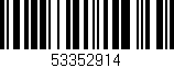 Código de barras (EAN, GTIN, SKU, ISBN): '53352914'