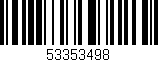 Código de barras (EAN, GTIN, SKU, ISBN): '53353498'
