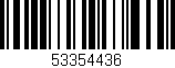 Código de barras (EAN, GTIN, SKU, ISBN): '53354436'