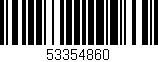 Código de barras (EAN, GTIN, SKU, ISBN): '53354860'