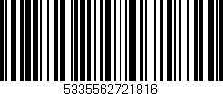 Código de barras (EAN, GTIN, SKU, ISBN): '5335562721816'