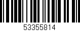 Código de barras (EAN, GTIN, SKU, ISBN): '53355814'