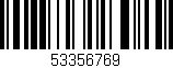 Código de barras (EAN, GTIN, SKU, ISBN): '53356769'