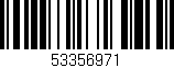 Código de barras (EAN, GTIN, SKU, ISBN): '53356971'