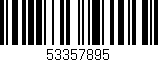 Código de barras (EAN, GTIN, SKU, ISBN): '53357895'