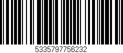 Código de barras (EAN, GTIN, SKU, ISBN): '5335797756232'