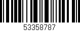 Código de barras (EAN, GTIN, SKU, ISBN): '53358787'