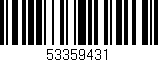 Código de barras (EAN, GTIN, SKU, ISBN): '53359431'
