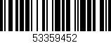 Código de barras (EAN, GTIN, SKU, ISBN): '53359452'