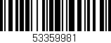 Código de barras (EAN, GTIN, SKU, ISBN): '53359981'