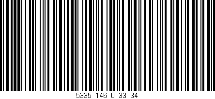 Código de barras (EAN, GTIN, SKU, ISBN): '5335_146_0_33/34'