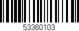 Código de barras (EAN, GTIN, SKU, ISBN): '53360103'