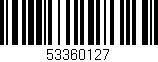 Código de barras (EAN, GTIN, SKU, ISBN): '53360127'