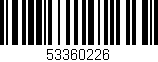 Código de barras (EAN, GTIN, SKU, ISBN): '53360226'