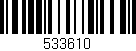 Código de barras (EAN, GTIN, SKU, ISBN): '533610'