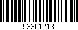 Código de barras (EAN, GTIN, SKU, ISBN): '53361213'