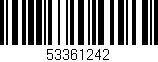 Código de barras (EAN, GTIN, SKU, ISBN): '53361242'