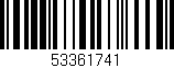 Código de barras (EAN, GTIN, SKU, ISBN): '53361741'