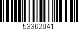 Código de barras (EAN, GTIN, SKU, ISBN): '53362041'