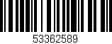 Código de barras (EAN, GTIN, SKU, ISBN): '53362589'