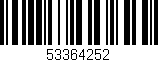 Código de barras (EAN, GTIN, SKU, ISBN): '53364252'