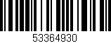 Código de barras (EAN, GTIN, SKU, ISBN): '53364930'