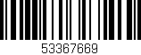 Código de barras (EAN, GTIN, SKU, ISBN): '53367669'