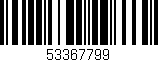 Código de barras (EAN, GTIN, SKU, ISBN): '53367799'