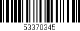 Código de barras (EAN, GTIN, SKU, ISBN): '53370345'