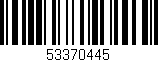 Código de barras (EAN, GTIN, SKU, ISBN): '53370445'