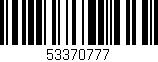 Código de barras (EAN, GTIN, SKU, ISBN): '53370777'
