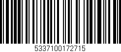 Código de barras (EAN, GTIN, SKU, ISBN): '5337100172715'