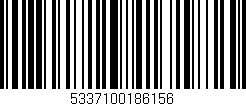 Código de barras (EAN, GTIN, SKU, ISBN): '5337100186156'