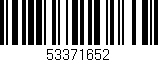 Código de barras (EAN, GTIN, SKU, ISBN): '53371652'