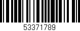 Código de barras (EAN, GTIN, SKU, ISBN): '53371789'