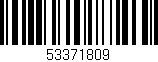 Código de barras (EAN, GTIN, SKU, ISBN): '53371809'