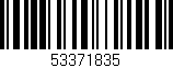 Código de barras (EAN, GTIN, SKU, ISBN): '53371835'